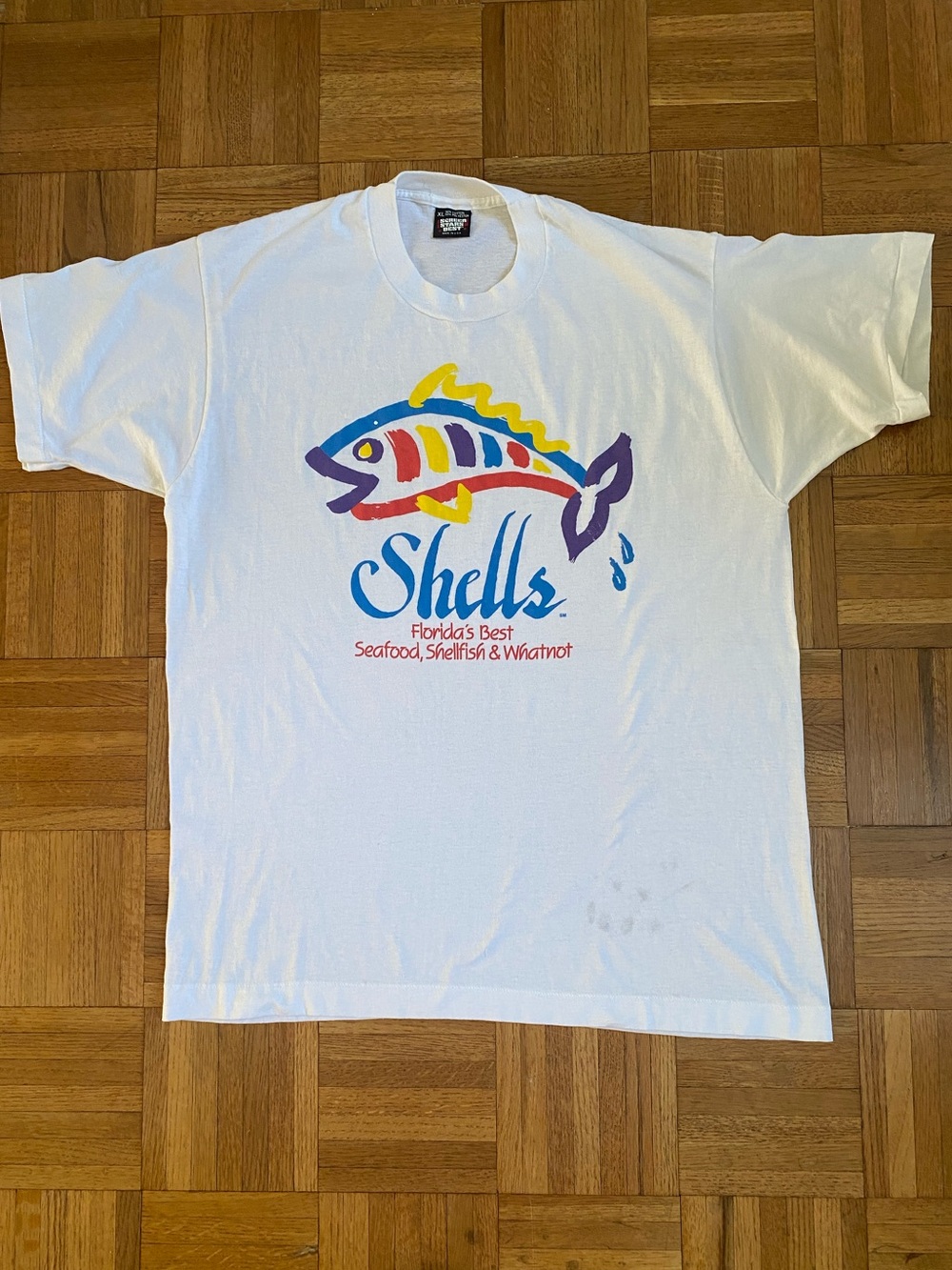 Vintage Single Stitch Shells Florida Fish Seafood Shells Shirt